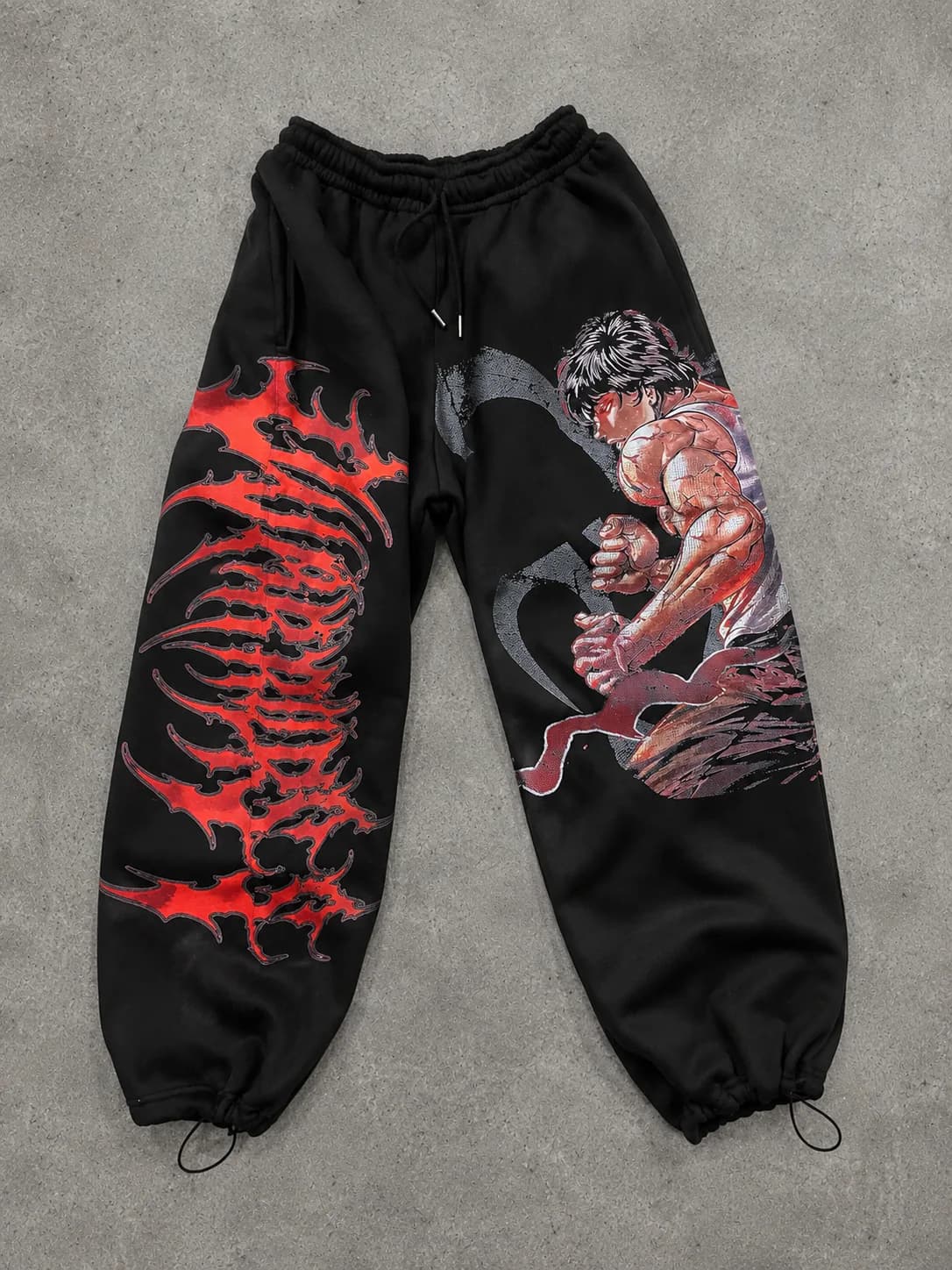Jogger negro JCN Brand inspirado en Baki